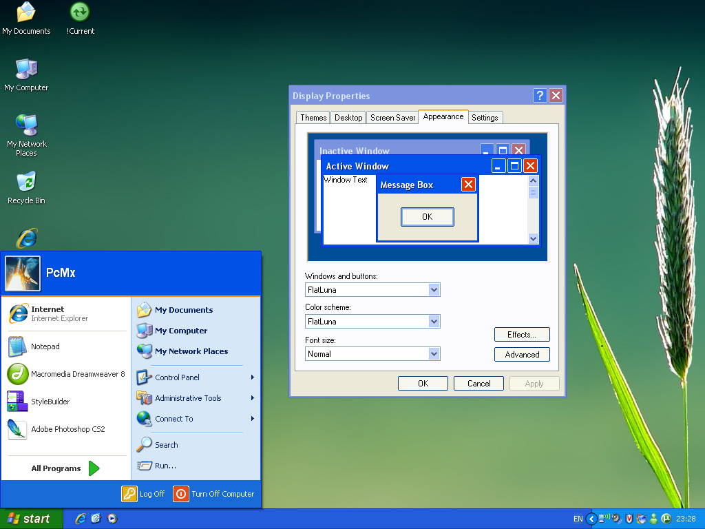 Download Windows 7 Themes Xp Free Styles Photoshop Cs4