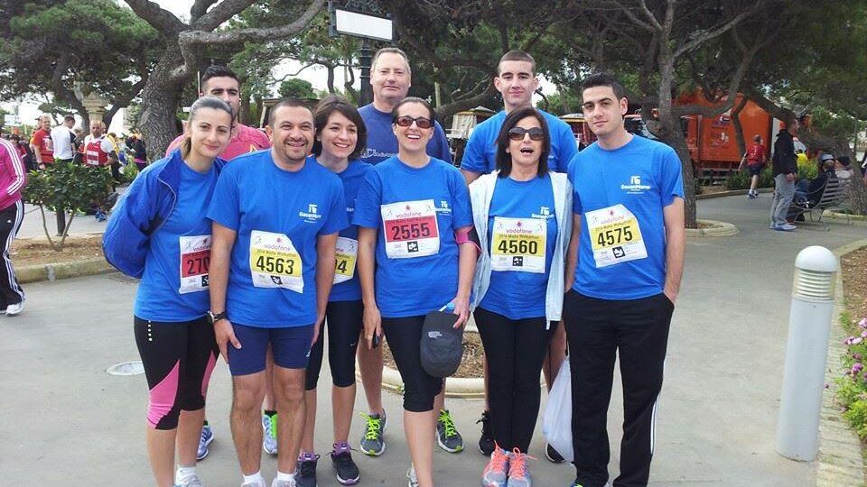 GasanMamo staff achieve their goal at the Vodafone Malta Marathon