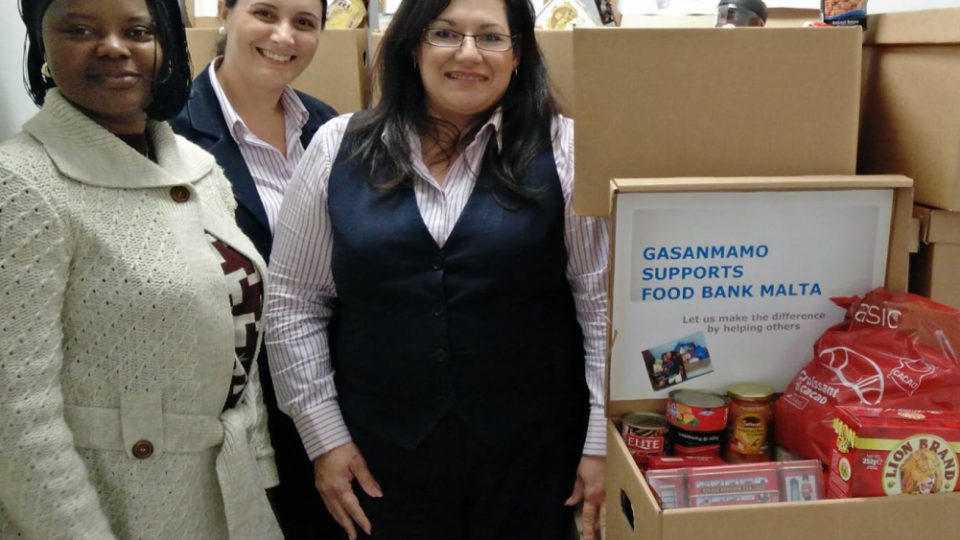 GasanMamo supports Food Bank Malta