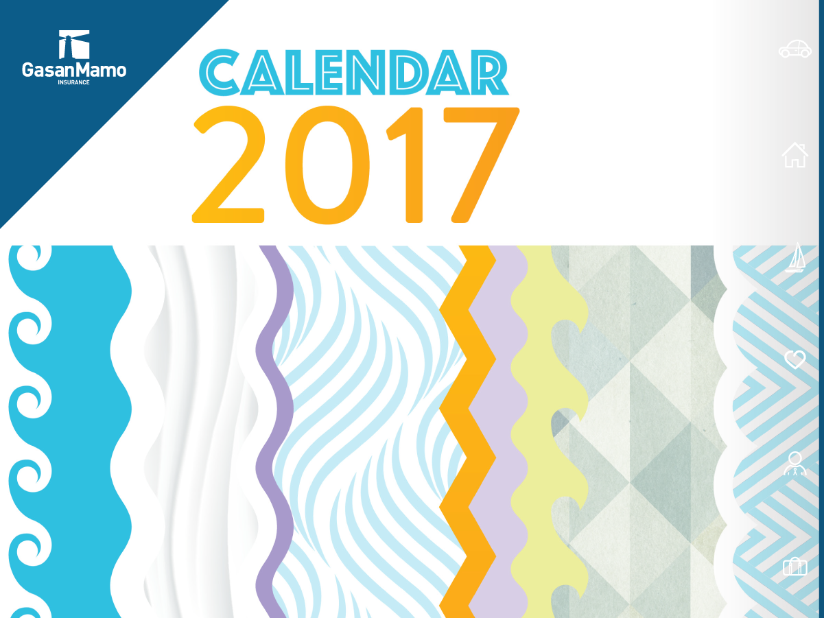 Motivational 2017 calendar by GasanMamo Insurance